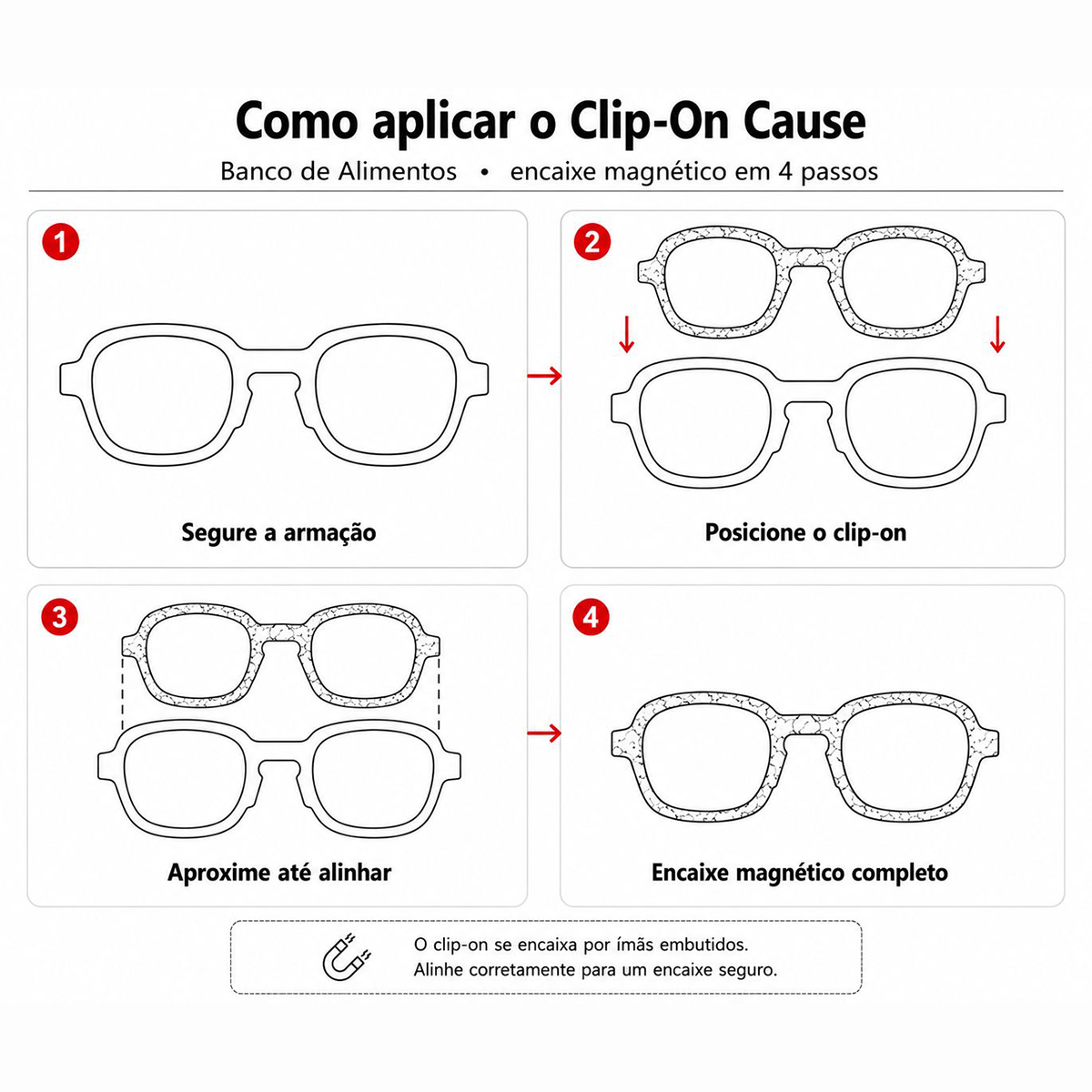 Clip On Magnético Banco de Alimentos