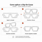 Clip On Magnético Caramelo