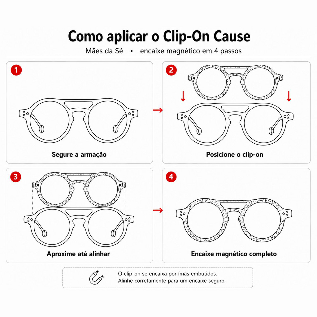 Clip On Magnético Mães da Sé