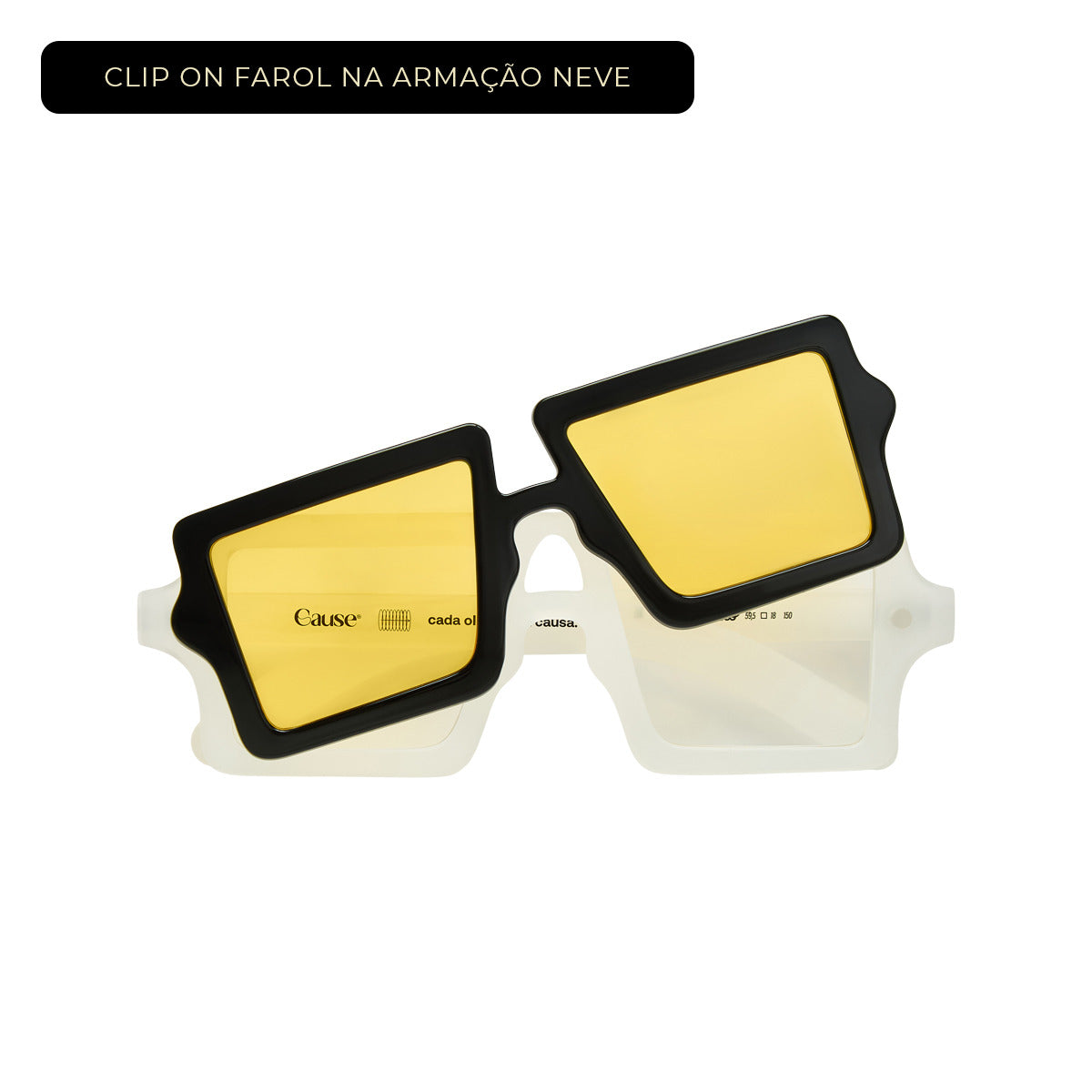 Clip On Magnético Caramelo