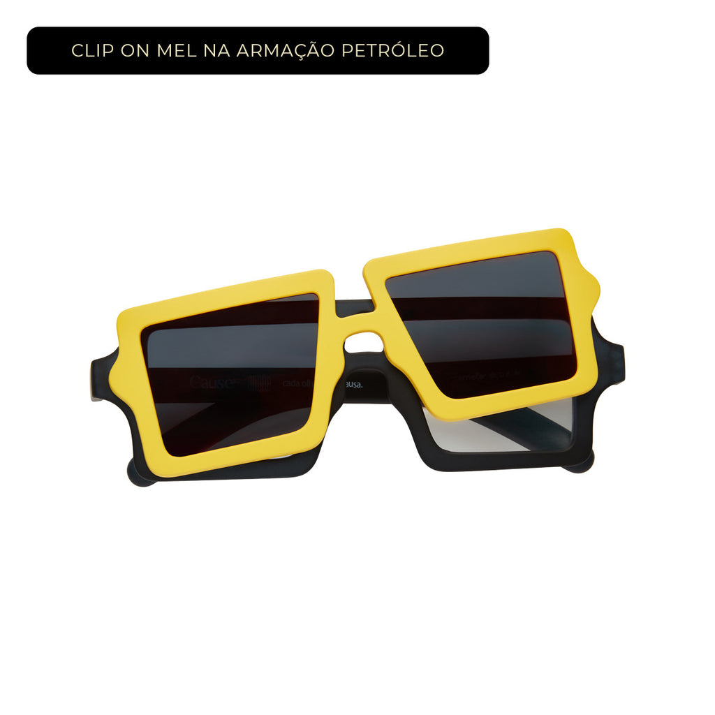Clip On Magnético Caramelo
