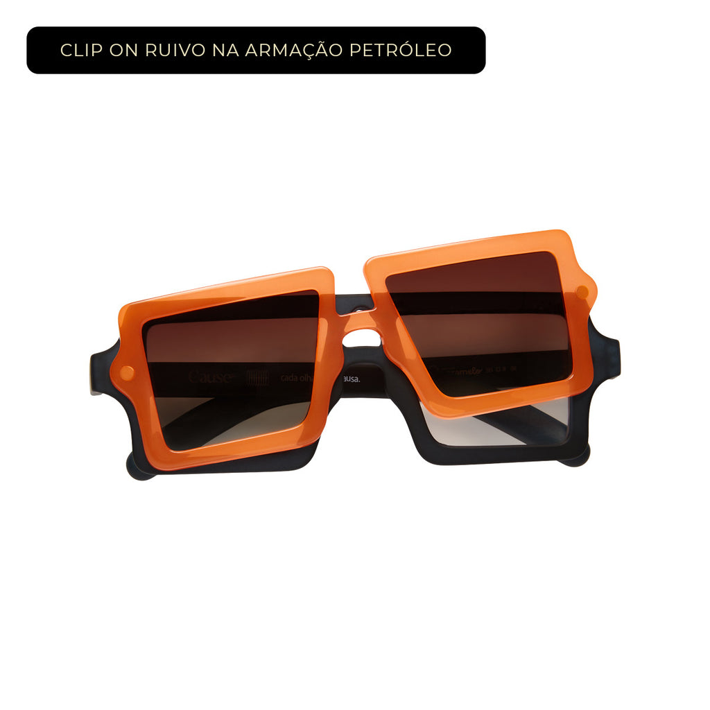 Clip On Magnético Caramelo