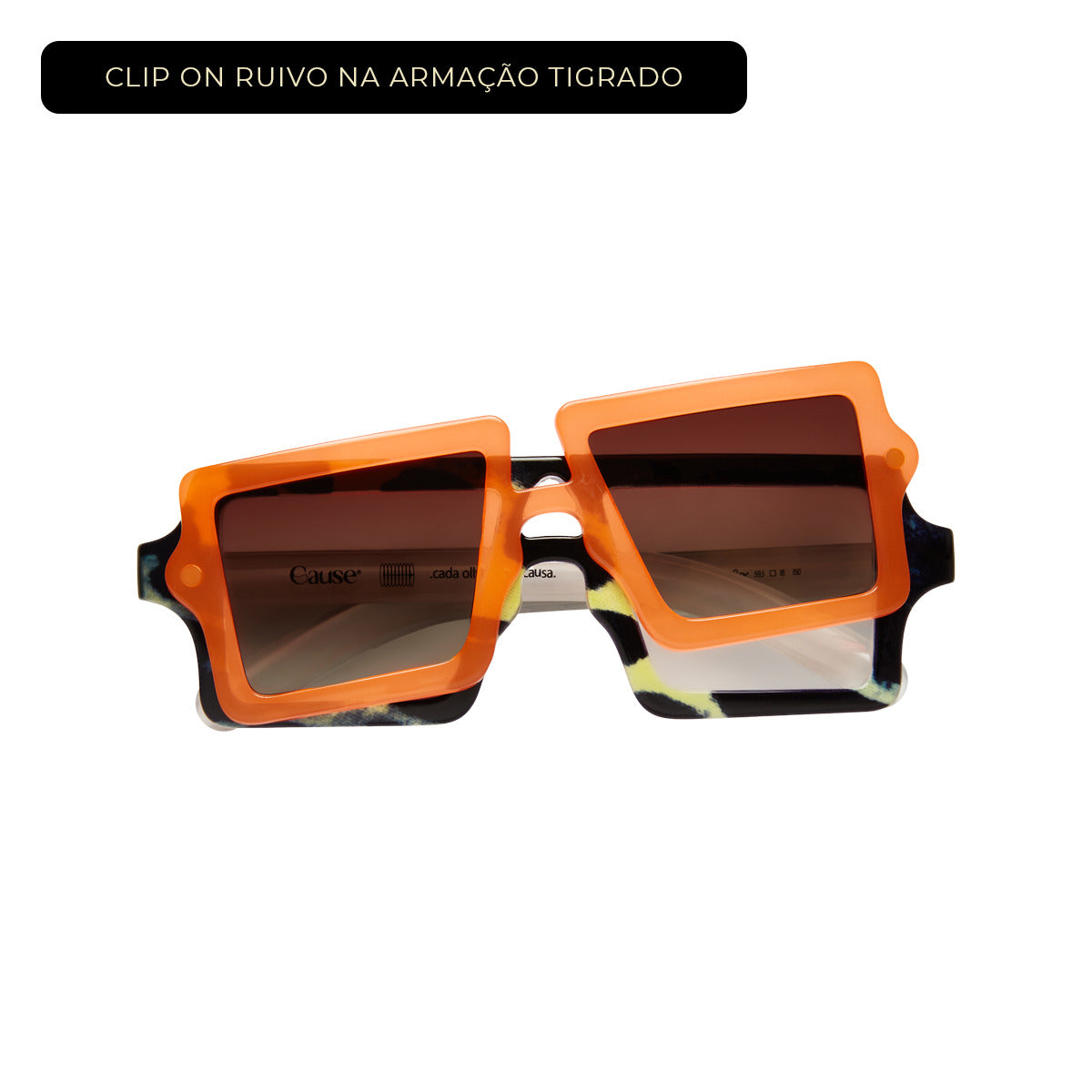 Clip On Magnético Caramelo